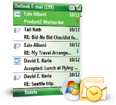 Windows Mobile is your lifeline to all your e-mail.